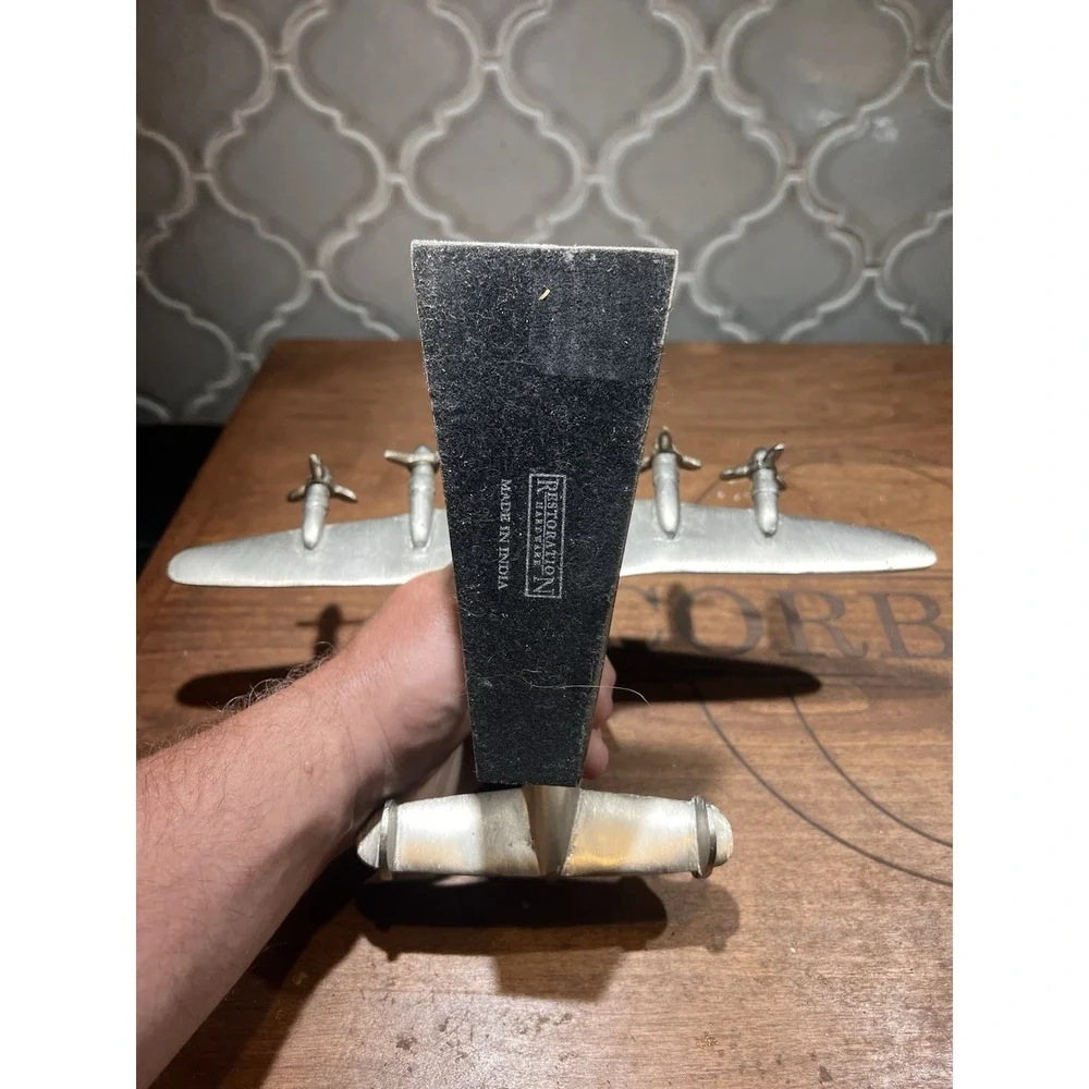 Restoration Hardware Metal Air Plane Desktop Heavy